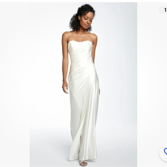 A•B•S by Allen Schwartz Strapless Gown - Picture 7 of 9